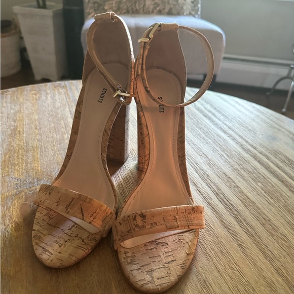 schutz enida cork sandals size 10 - Picture 4 of 8